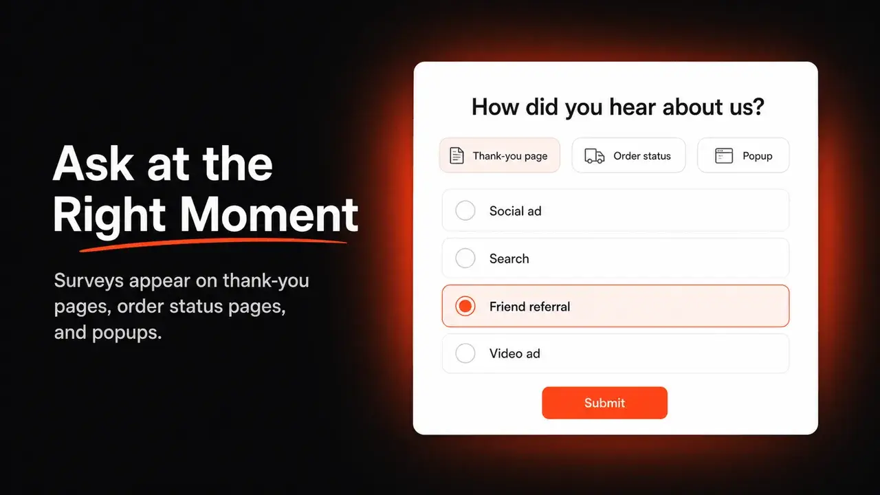 Purchase Surveys: Ask at the right momemt
