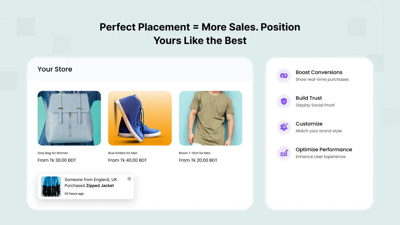 SalesPulse: Strategic popups