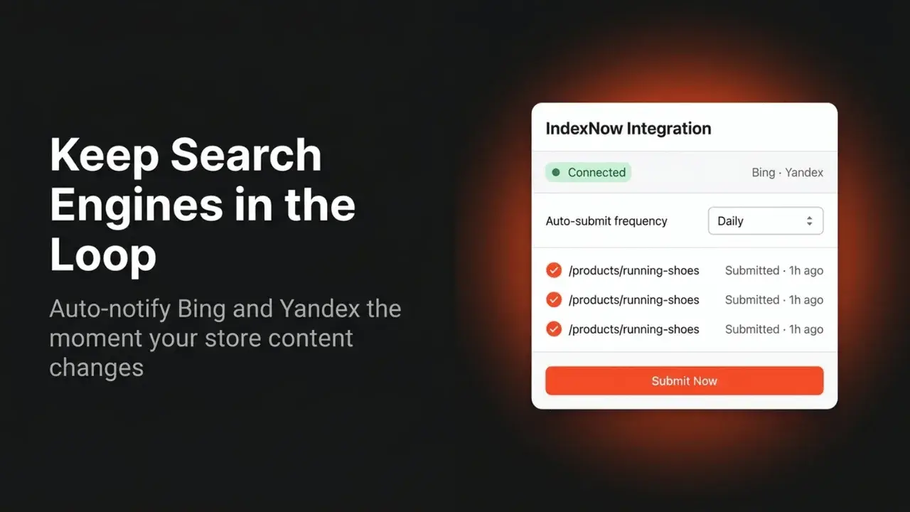 llms.txt AEO Optimizer: Auto-notify Bing and Yandex the moment your store content change